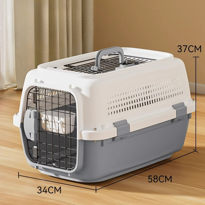 Airline Approved Pet Carrier With Secure Wire Doors