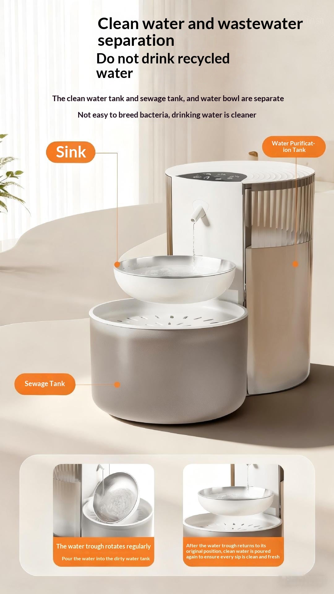 Smart 3L Constant Temperature Pet Water Fountain