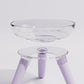 Transparent Glass Cat Dog Feeding Water Bowl