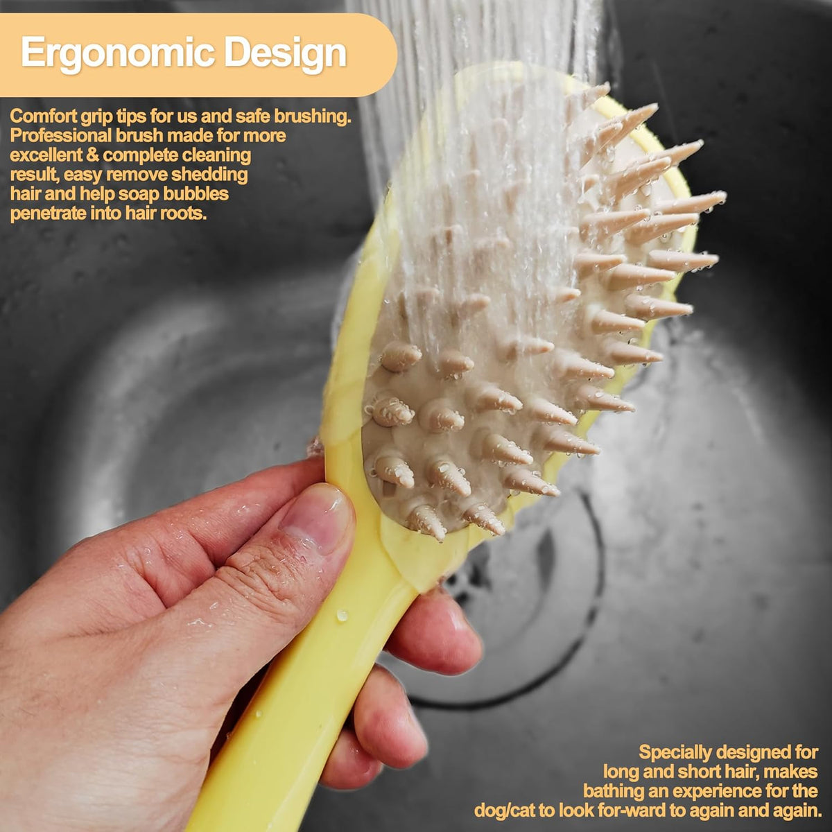 Silicone Pet Shampoo Brush For Dog Cat Bathing