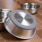 Silicone Stainless Steel Pet Bowl For Cats Dogs