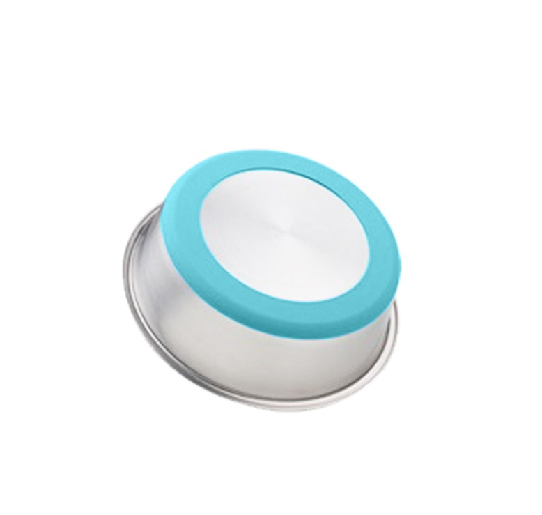 Silicone Stainless Steel Pet Bowl For Cats Dogs