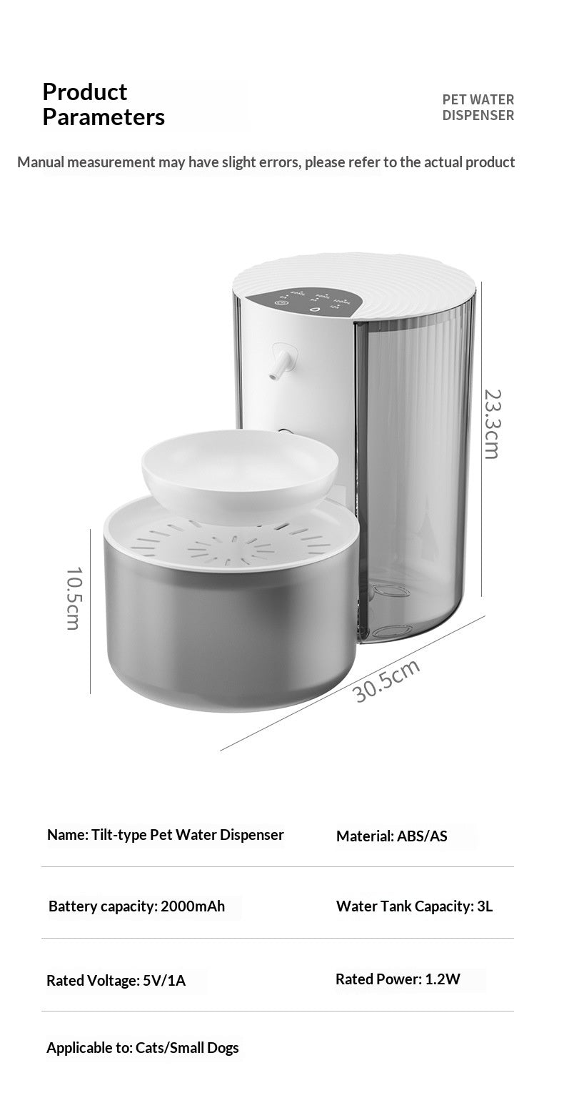 Smart 3L Constant Temperature Pet Water Fountain
