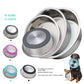 Silicone Stainless Steel Pet Bowl For Cats Dogs