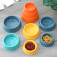 Frosted Plastic Pet Bowl For Cats Dogs Water