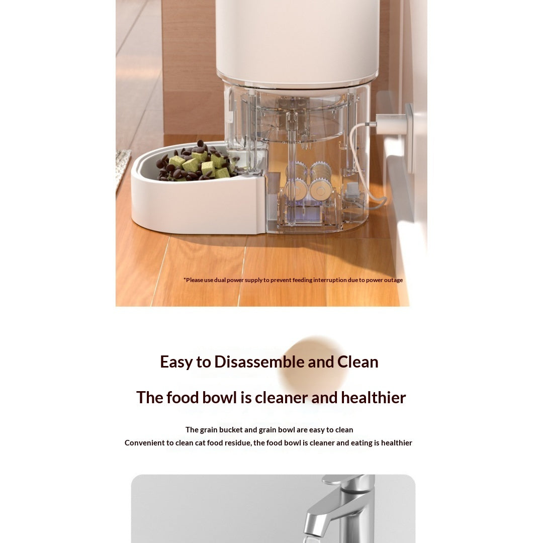 WiFi Smart Pet Feeder With App Scheduled Feeding