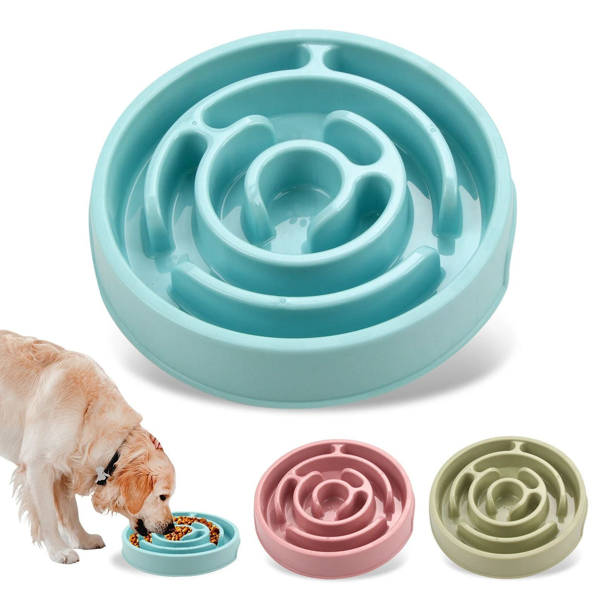 Non Slip Slow Feeder Bowl For Dogs Puppies