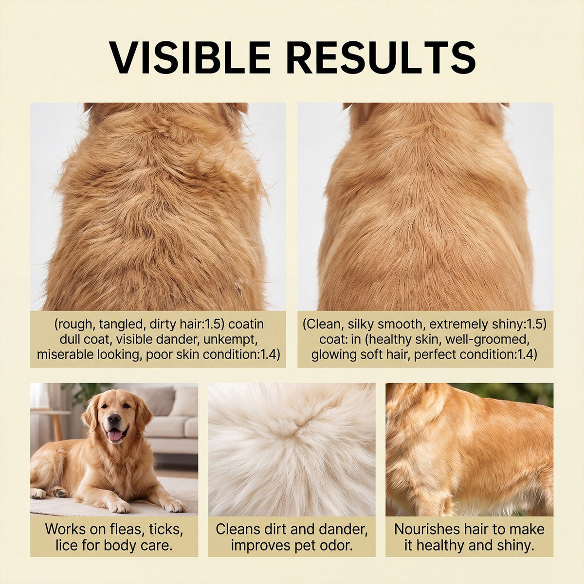 Gentle Pet Flea Tick Cleaning Shampoo