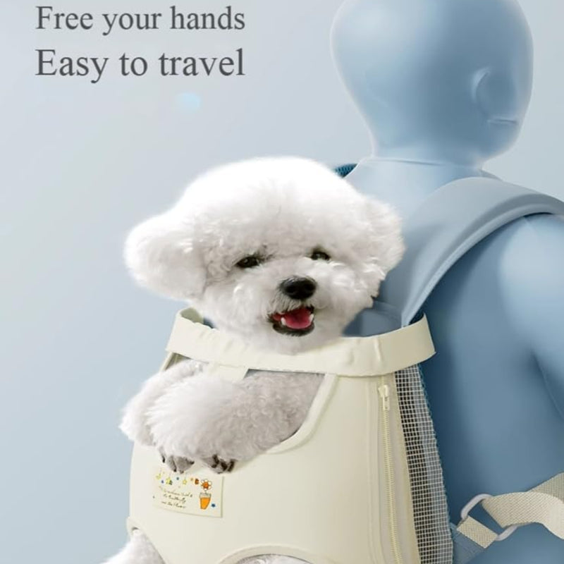 Breathable Pet Carrier Backpack With Adjustable Chest Harness