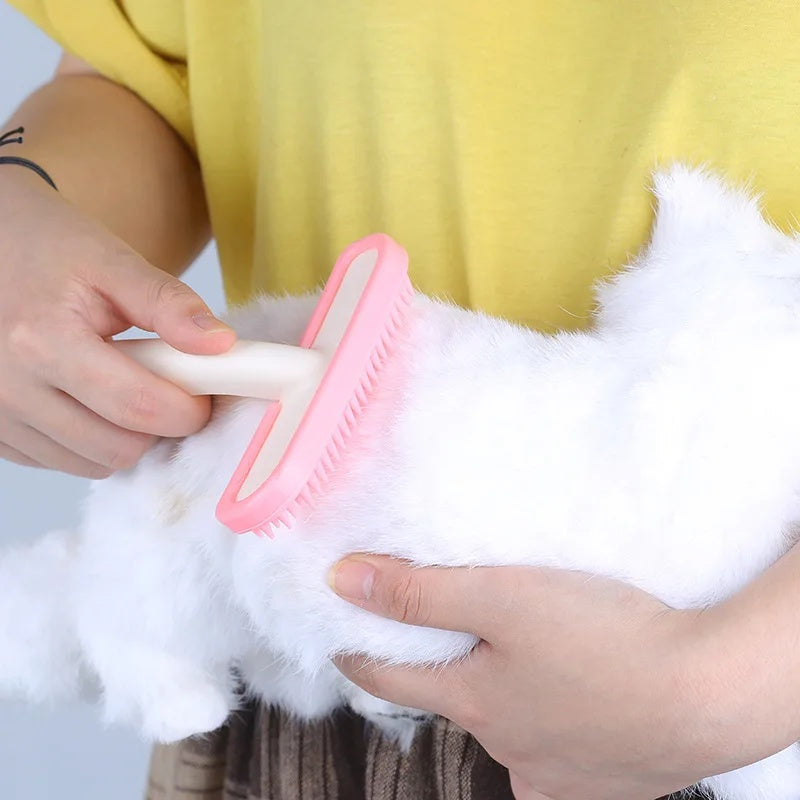 Silicone Small Pet Grooming Comb For Rabbits Chinchillas