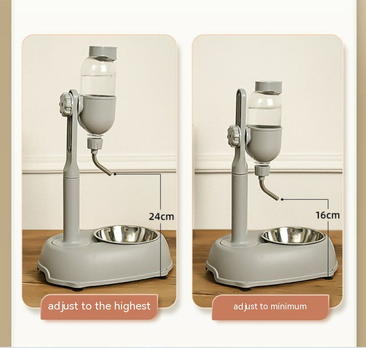 Non Wet Mouth Hanging Dog Water Dispenser