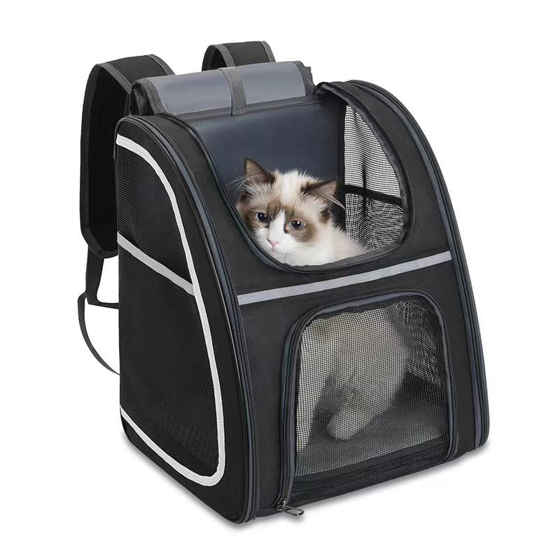 Large Ventilated Pet Backpack Carrier For Outdoor Travel
