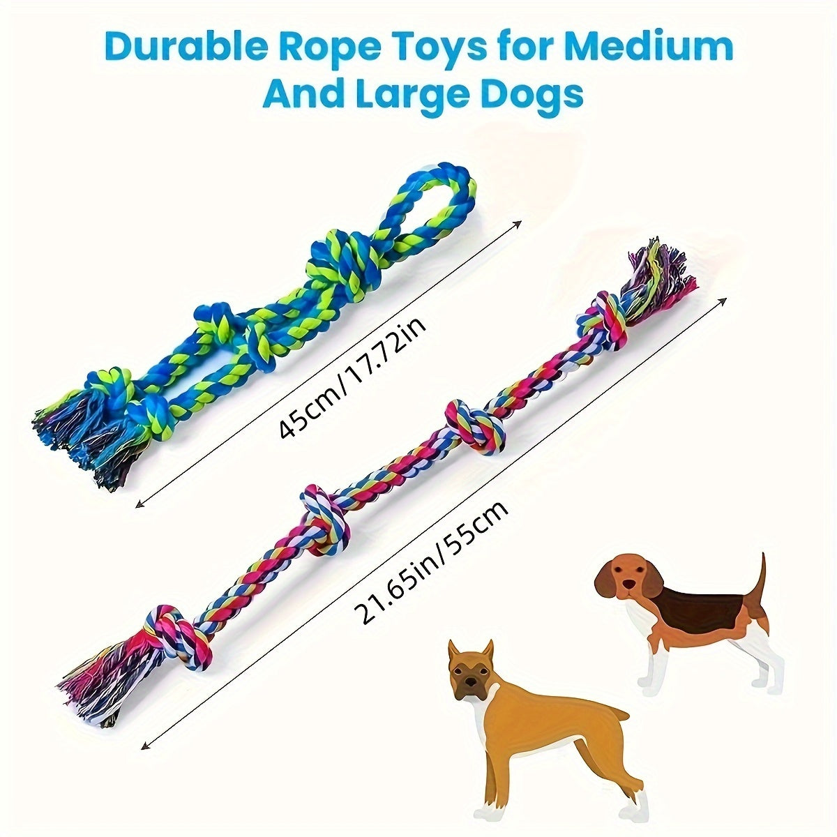 Tough Dog Rope Toy For Chewing Tugging Play