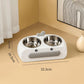 Duck Design Double Pet Bowls For Cats Dogs