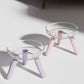 Transparent Glass Cat Dog Feeding Water Bowl