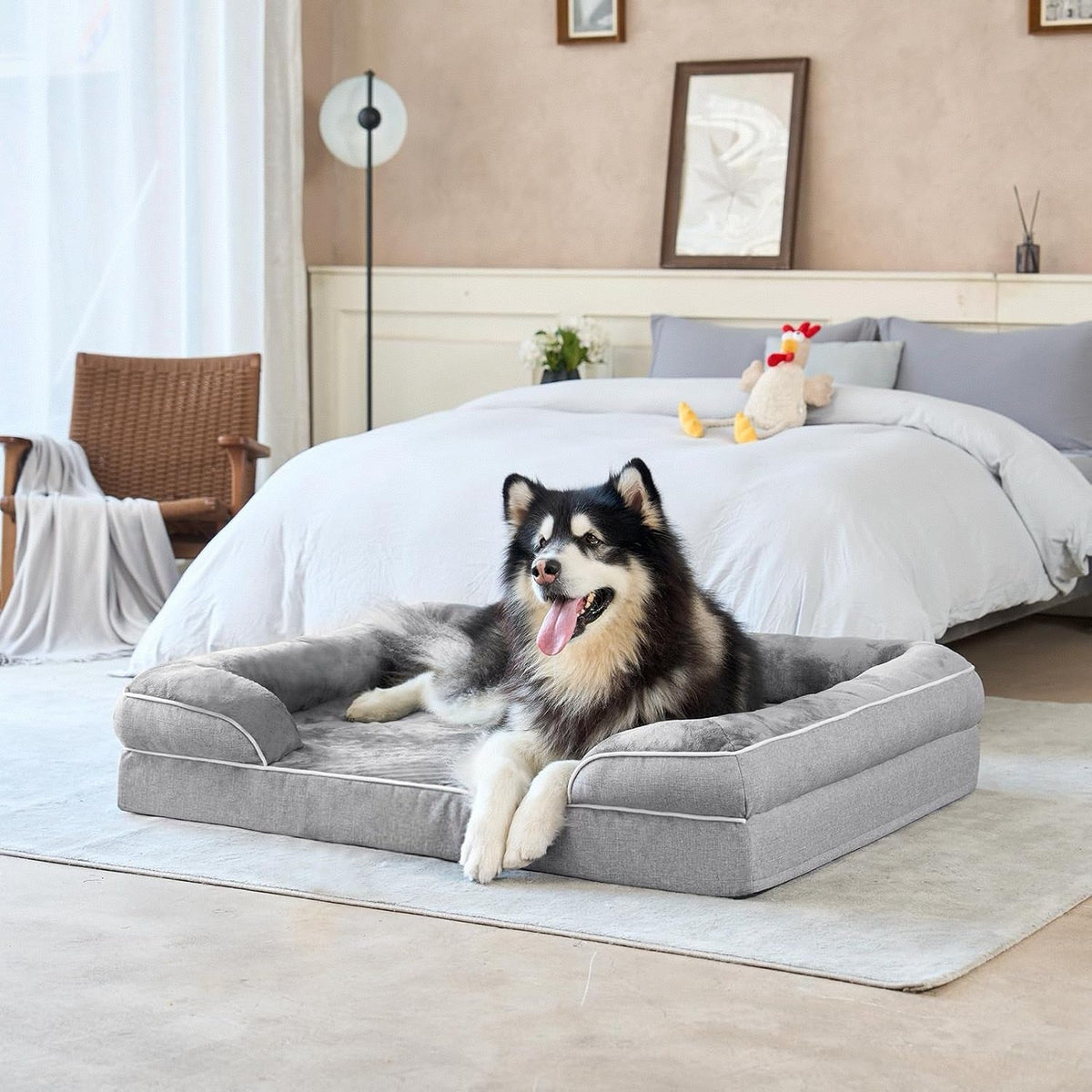 Waterproof Dog Bed With Removable Washable Cover