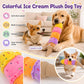 Rainbow Ice Cream Plush Squeaky Tug Dog Toy