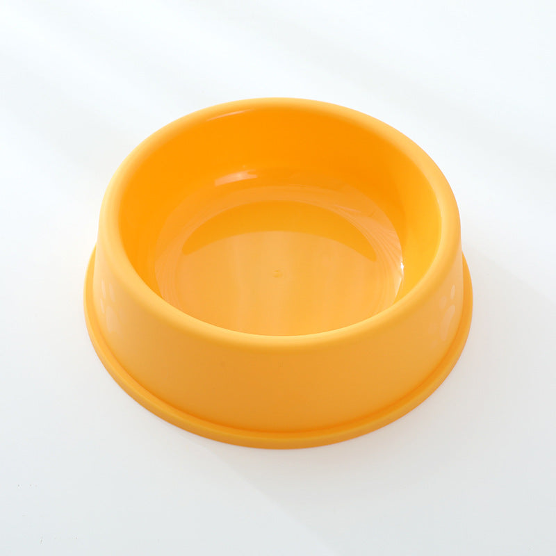 Frosted Plastic Pet Bowl For Cats Dogs Water
