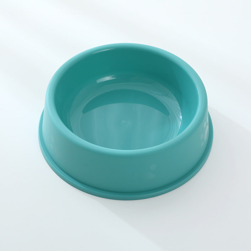 Frosted Plastic Pet Bowl For Cats Dogs Water