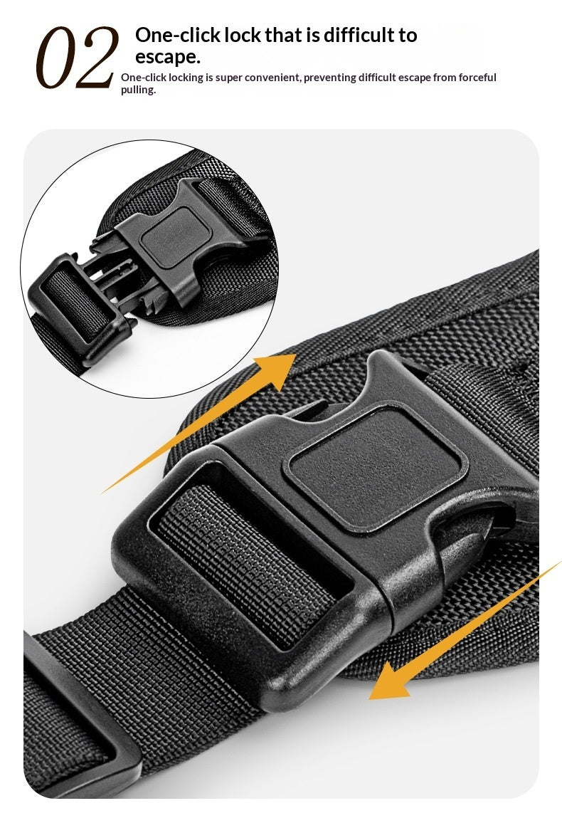 Tactical Dog Chest Harness With Multifunctional Leash System