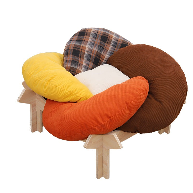 Cooling Cat Dog Bed With Detachable Ice Pad