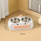 Duck Design Double Pet Bowls For Cats Dogs