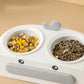Duck Design Double Pet Bowls For Cats Dogs