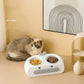 Duck Design Double Pet Bowls For Cats Dogs