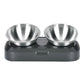 Stainless Steel Cat Dog Bowls With Elevated Stand