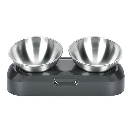 Stainless Steel Cat Dog Bowls With Elevated Stand
