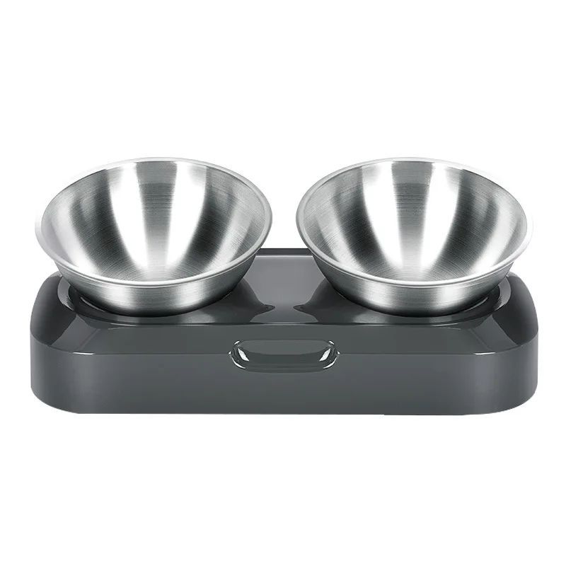 Stainless Steel Cat Dog Bowls With Elevated Stand