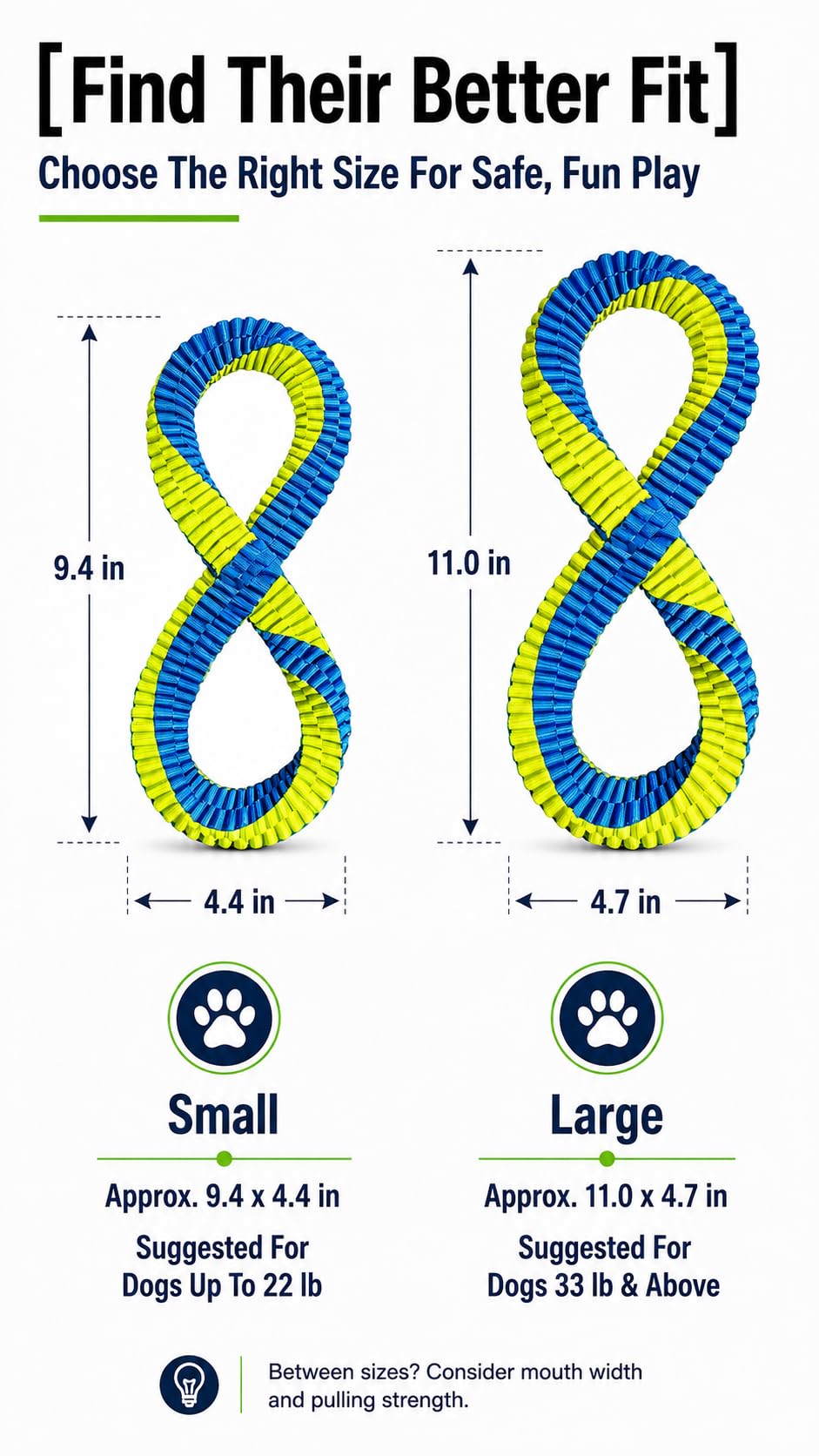 Textured Dental Tug Toy With Two Loop Design