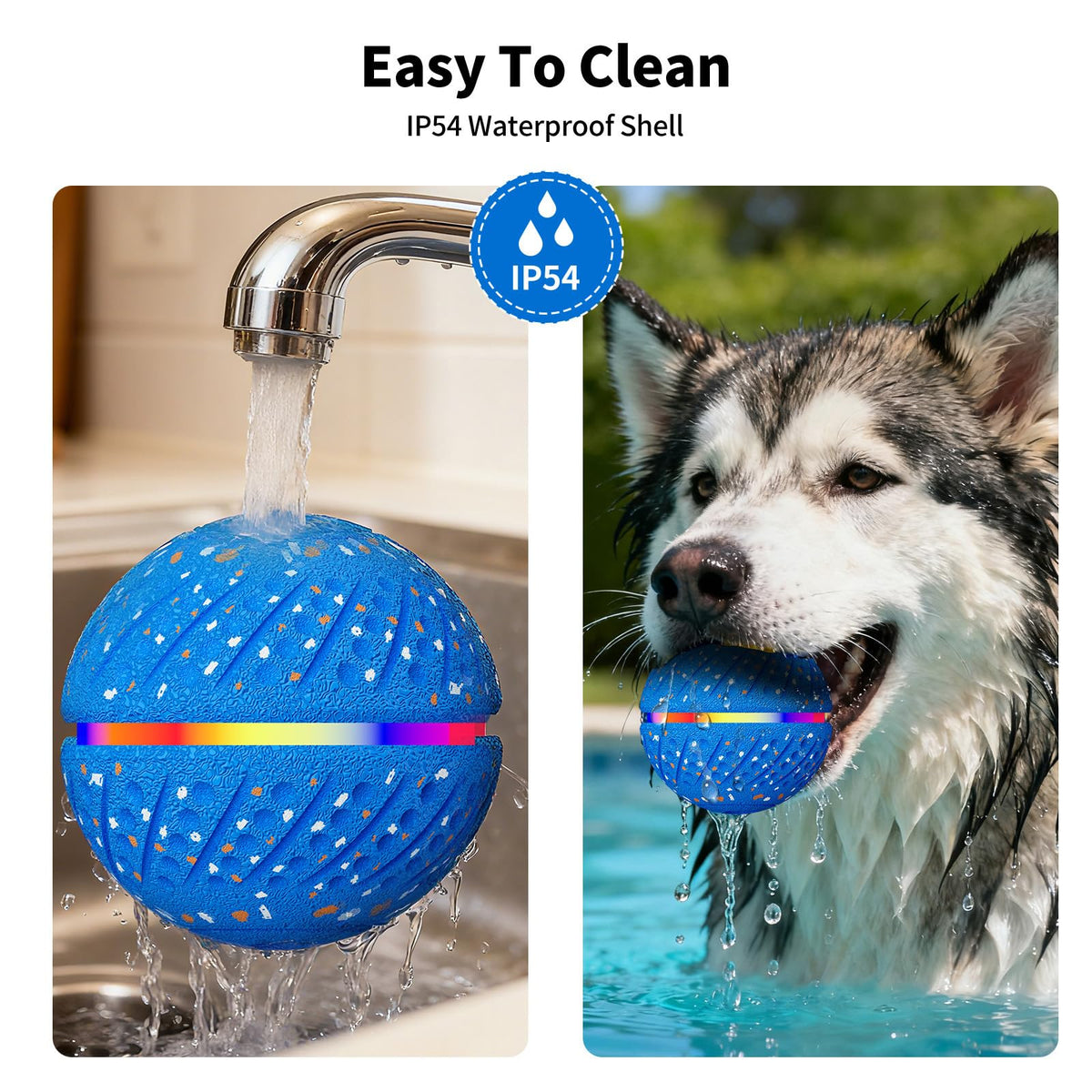 Smart Automatic Moving Bouncing Ball Toy For Dogs