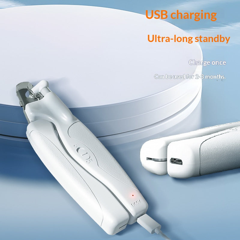 Rechargeable LED Pet Nail Clipper For Easy Grooming
