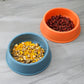 Frosted Plastic Pet Bowl For Cats Dogs Water