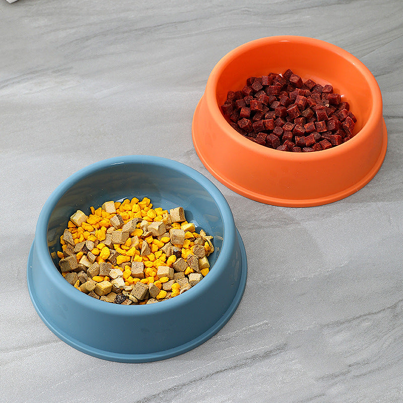 Frosted Plastic Pet Bowl For Cats Dogs Water