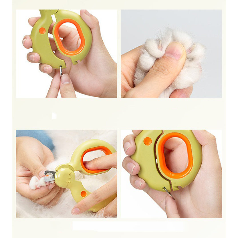 Donut Pet Nail Clippers With LED Light For