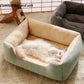 Cozy Cushioned Cat Dog Bed Winter Pet Basket
