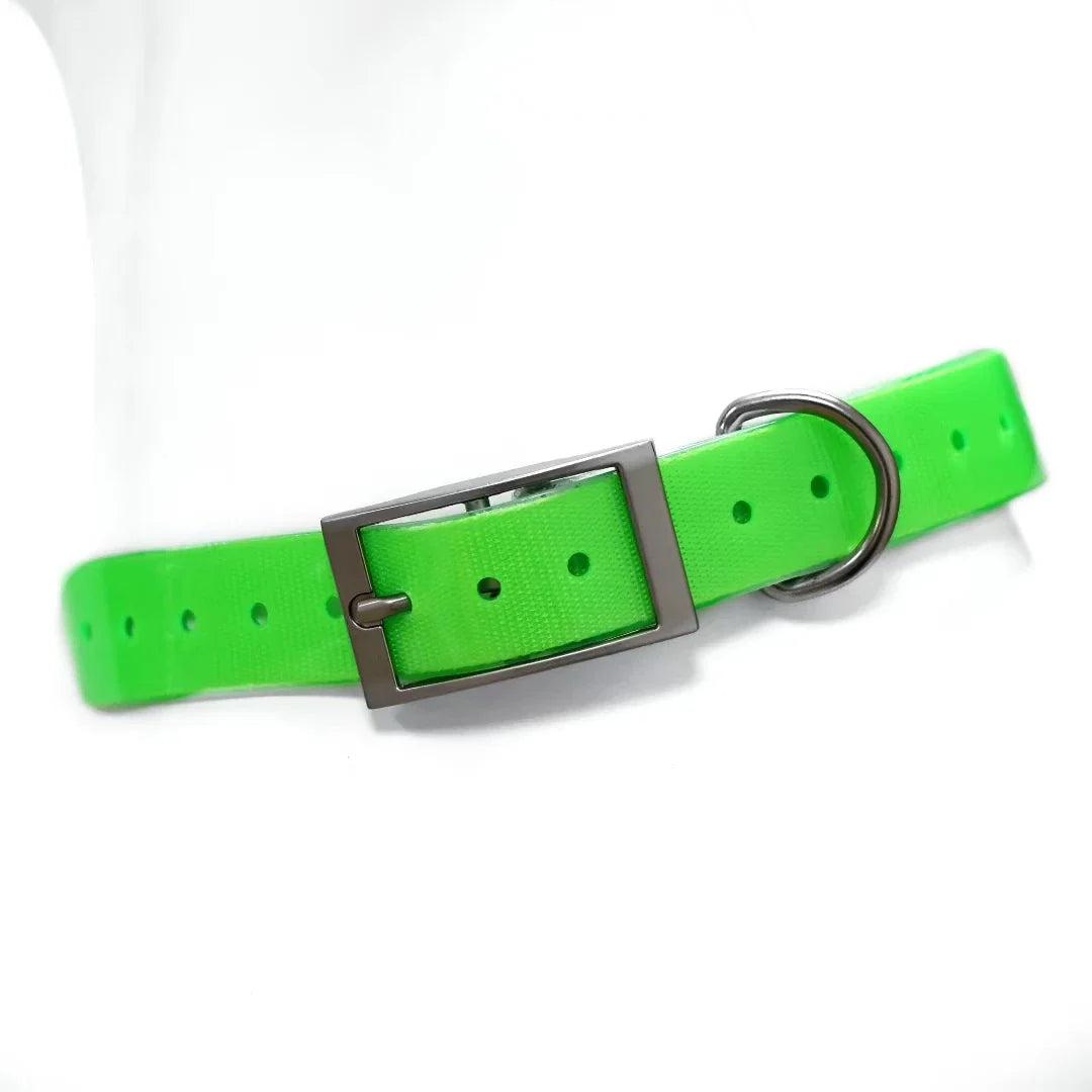 2.5cm Wide Waterproof TPU Dog Collar Adjustable Heavy