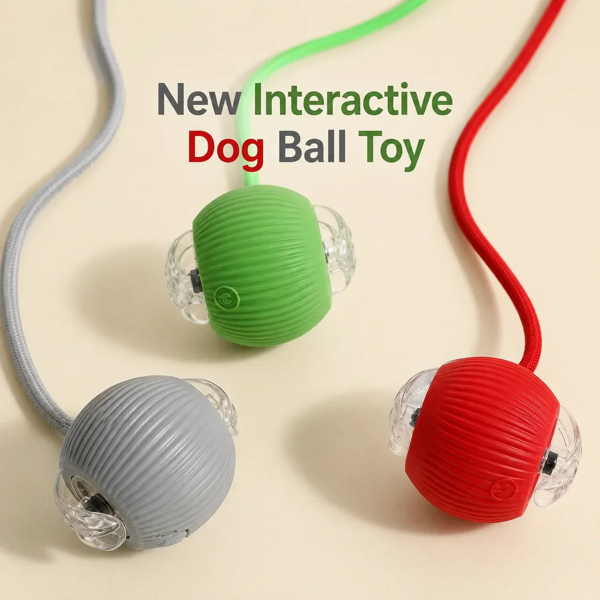 Rechargeable Automatic Rolling Smart Interactive Ball Toy Dogs