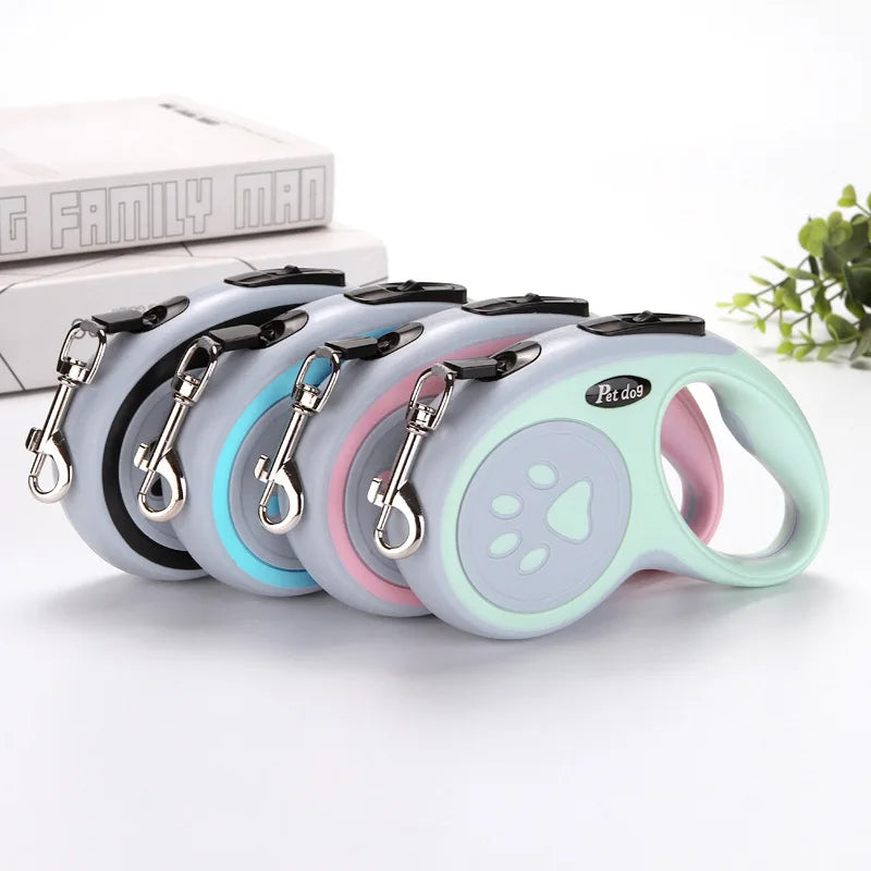 3m 5m Retractable Nylon Dog Leash For Walking