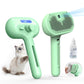 Cool Mist Steam Pet Brush Self Cleaning Comb