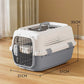 Airline Approved Pet Carrier With Secure Wire Doors