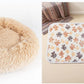 Round Plush Dog Cat Bed Nest For Small