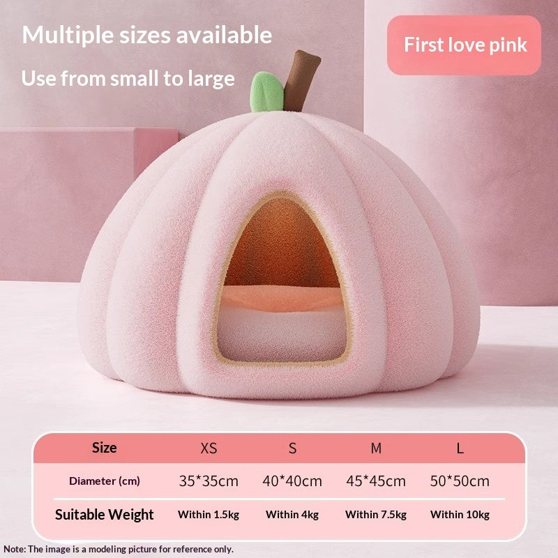 Winter Warm Enclosed Cozy Cat Bed For Indoor