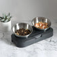 Stainless Steel Cat Dog Bowls With Elevated Stand