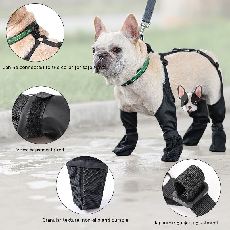 Waterproof Adjustable Dog Shoes For Outdoor Paw Protection