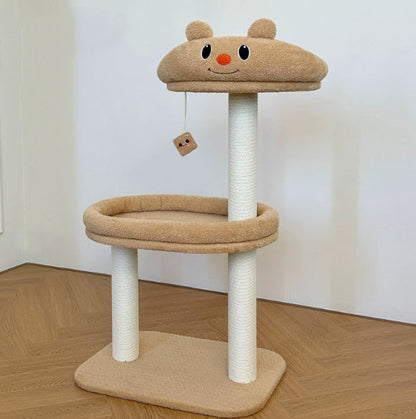 Panda Cat Climbing Frame Bed Scratch Toy