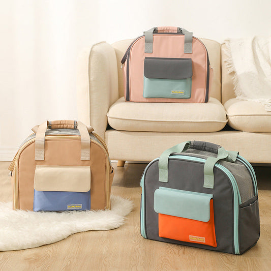 Foldable Pet Travel Backpack With Pull Rod Wheels