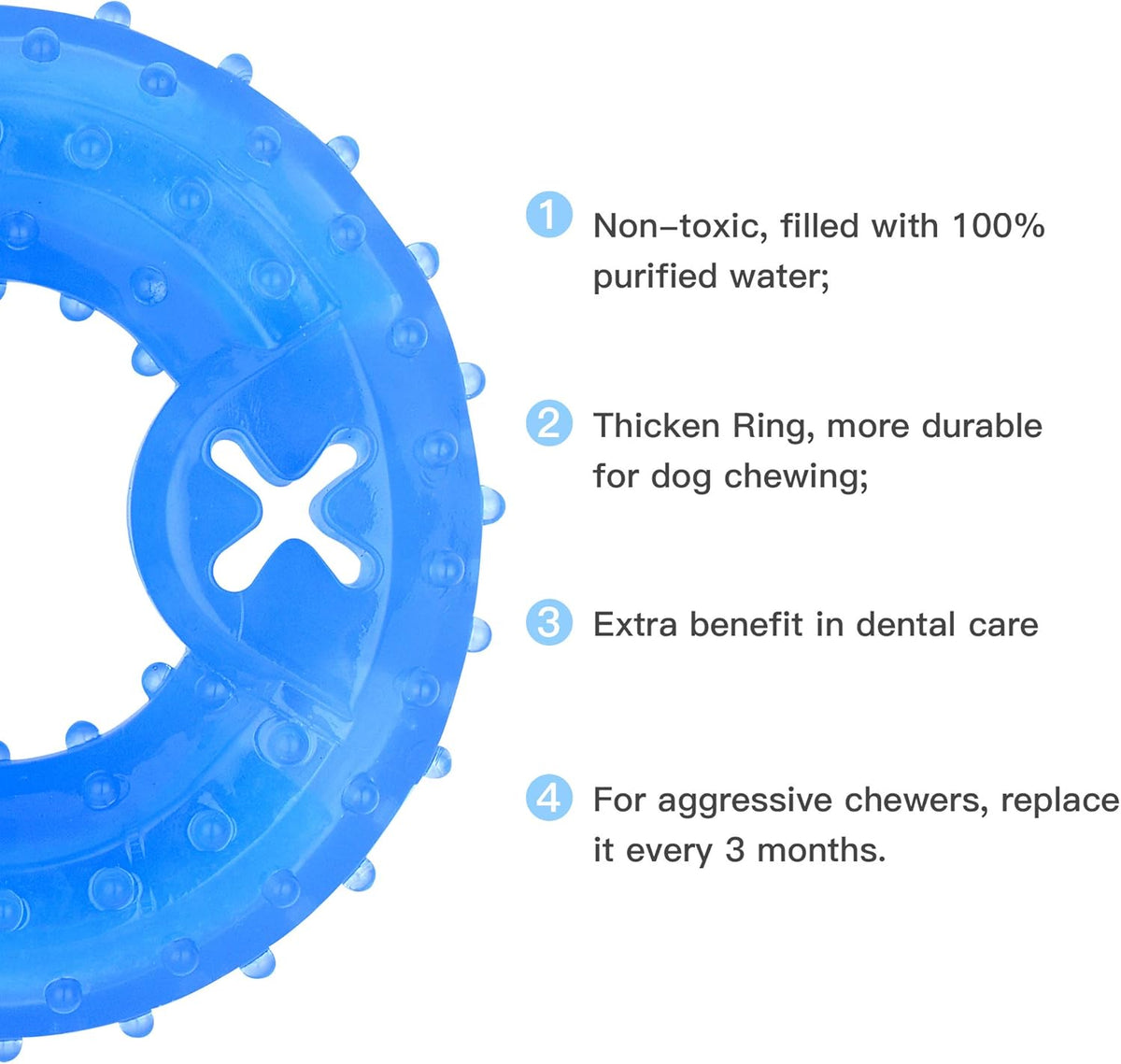 Cooling Puppy Teether Chew Toy With Treat Holder